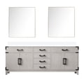 thumbnail image 2 of White Oak Double Bath Vanity With Well-sealed Cultured Marble Top & Mirrors - 80x22 In Soft Close Doors Drawers, 80wx22d, 2 of 2