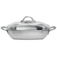 thumbnail image 7 of HUBERT Single-Ply Square Satin Stainless Steel Pan with Glass Lid - 11"L x 11"W x 2 2/5"H, 7 of 7