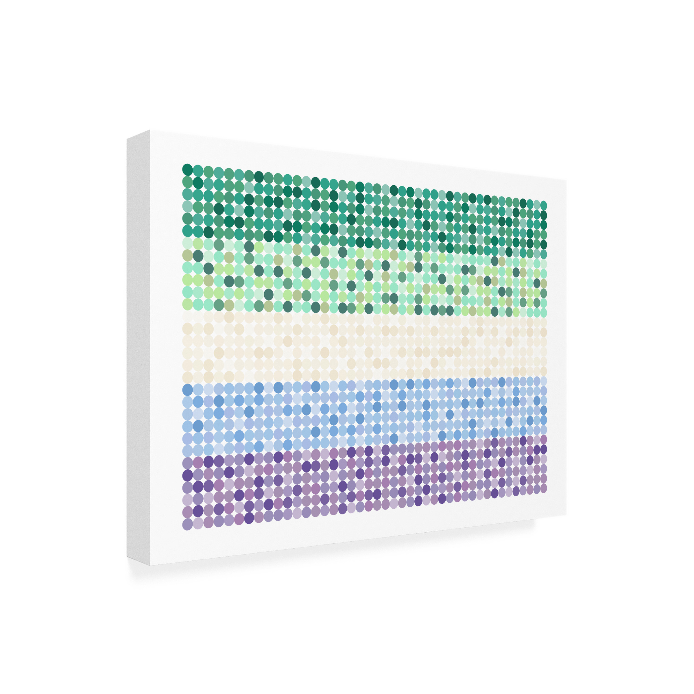 Canvas Wall Art - Tom Quartermaine 'Abstract Circle Gay Man Pride Flag' Wall Art for Living Room, Bedroom, or Office Décor by Trademark Fine Art - 19 x 14 Inches