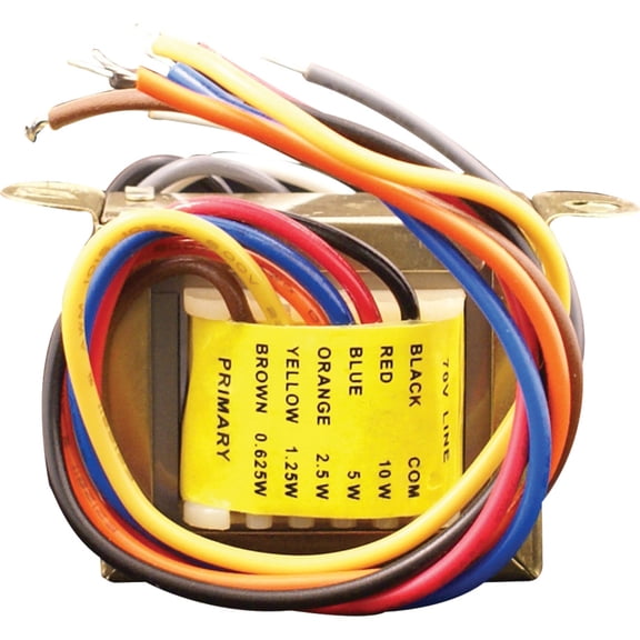 Speco Technologies Transformer,70V,Multiple Tap T7010
