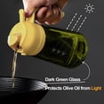 thumbnail image 4 of KORALAKIRI 2 in 1 Oil Sprayer for Cooking, 16oz/470ml Glass Food-grade Olive Oil Spray Bottle Dispenser Mister Spritzer with Pourer for Kitchen, Salad, Frying, BBQ (Black & Orange), 4 of 7