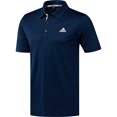 thumbnail image 1 of adidas Men's Advantage Drive Novelty Solid Golf Polo Shirt (Collegiate Navy/Large), 1 of 2
