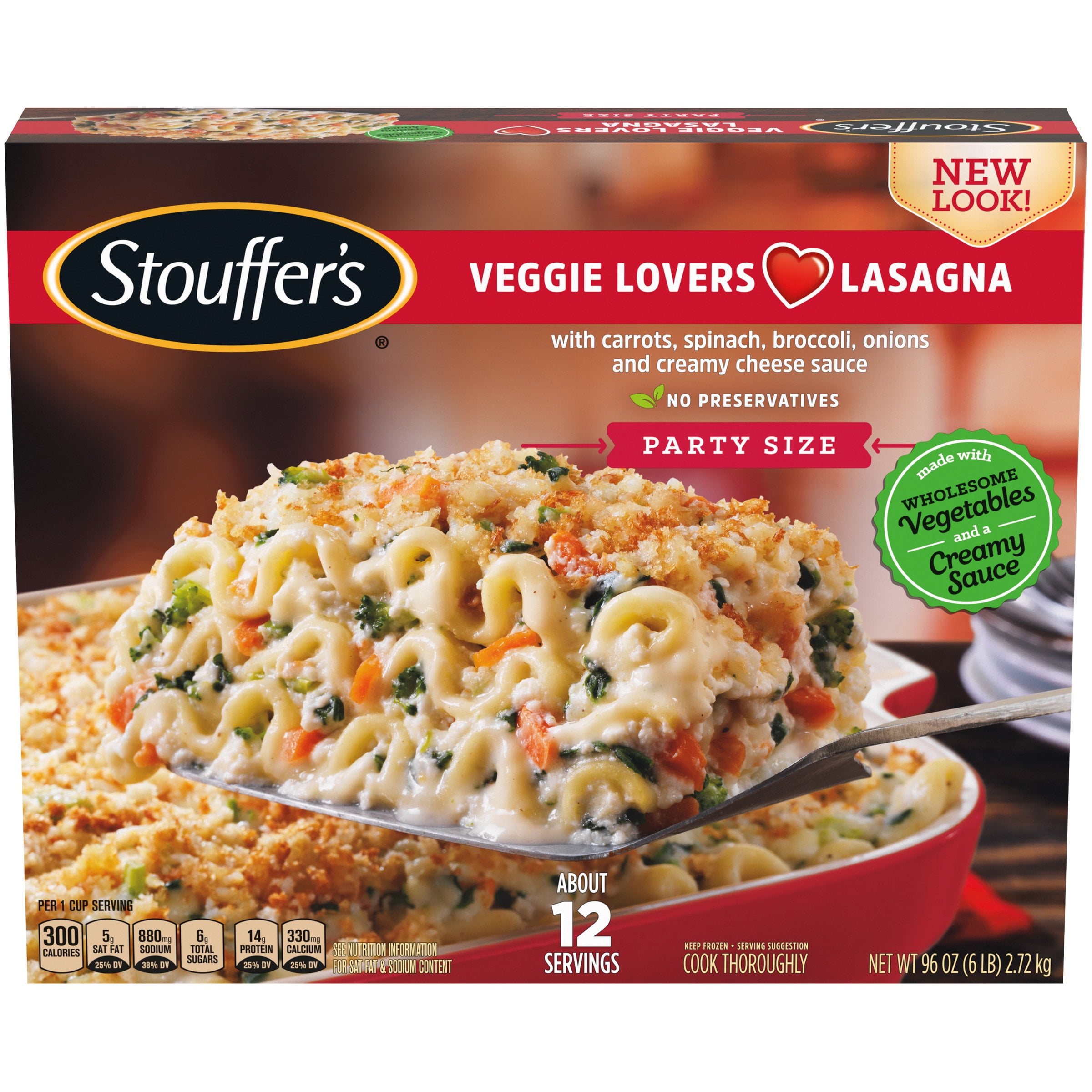 STOUFFER’S CLASSICS Veggie Lover's Lasagna, Party Size Frozen Meal