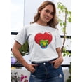 thumbnail image 2 of Young Heart T-Shirt Women -Engin Selcuk Designs, Female 3X-Large, 2 of 4