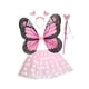 thumbnail image 3 of Conjunto de disfraz de hada para niñas, decoración de ropa, alas de mariposa para Halloween y carnaval. Falda de puntos, 3 of 9