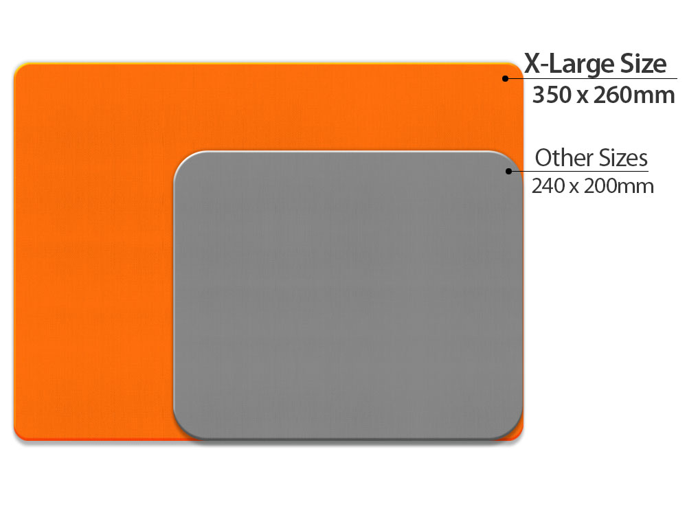 WIRESTER Super Size Rectangle Mouse Pad, Non-Slip X-Large Mouse Pad for Home, Office, and Gaming Desk - Solid Orange - image 5 of 5