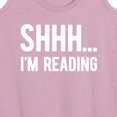 thumbnail image 3 of Instant Message - Shhh I'm Reading - Women's Racerback Tank Top, 3 of 6