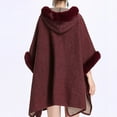 thumbnail image 4 of Wensltd Thick Shawl Wraps for Women Warm Wool Collared Open Front Elegant Cardigan Shawls for Fall Winter, 4 of 4