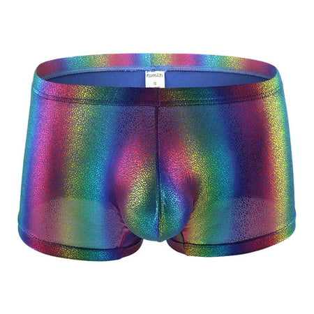 jovati Mens Sexy Underwear Transparent See Through Shorts Hot Lip Print ...