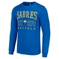thumbnail image 2 of Men's Starter Royal Buffalo Sabres Retro Graphic Long Sleeve Crew T-Shirt, 2 of 3