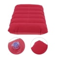 thumbnail image 3 of Unique Bargains 1 Pc Blow-up Camping Pillow Inflatable Pillow for Camping Bright Red Flocking Polyvinyl Chloride Leather, 3 of 6