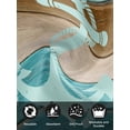 thumbnail image 7 of Blue Teal Anchor Cloth Napkins Set of 6 Reusable Dinner Napkins, Retro Brown Nautical Coastal Cocktail Napkin Washable Table Napkins for Wedding/Holiday Party/Baby Shower 20"x20", 7 of 7