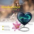 thumbnail image 5 of Aurora Borealis Over Snowy Heart Urns, Small Urns For Human Ashes, Memorial Urns Ashes, Mini Urns For Human Ashes Adult Female, Keepsake Urns For Human Ashes, Metal Urn, Heart Urn 3 Inch, 1pc, 5 of 5