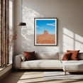 thumbnail image 6 of Monument Valley - Oljato-Monument Valley Arizona Photography Desert Landscape Nature Scenic Travel Poster Minimalist Wilderness Black Framed Wall Art Print 5 x 7 inches, 6 of 8