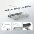 Costway Pull Out Kitchen Trash Can, Under Small Garbage Slider