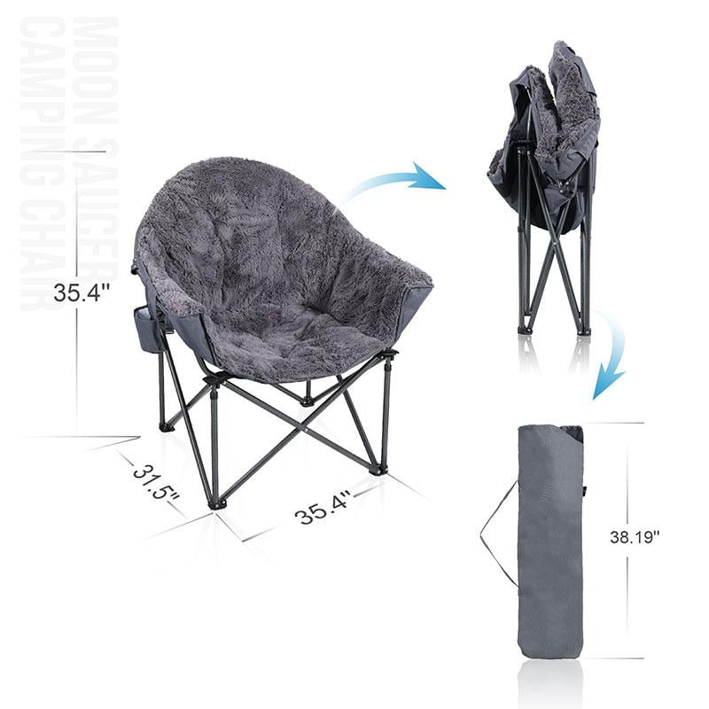 padded moon chair