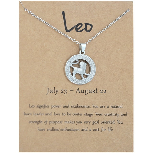 Fiudx Collar In Zodiaco, Colgante En Constelación, Regalo de Cumpleaños para Mujeres, Regalo de Vacaciones para Niñas, Joyería de Uso Diario, Regalo para Familiares y Amigos, Chapado En Aleación de 2
