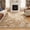 Honey Botanical, variant on Toyoso 2x3 Graphic Botanical Area Rug, Sun-Drenched Honey Amber Rug, Vibrant Bloom Modern Washable Non-Slip Accent Floor Mat for Threshold Room, Desk and Entryway Decorative Rug
