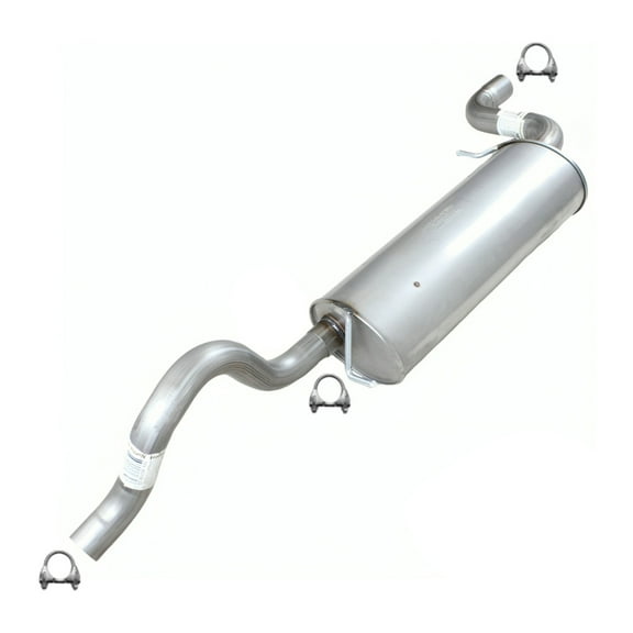 Stainless Steel Exhaust Muffler Fits 2008-2010 Dodge Grand Caravan 3.3L, 3.8L & 4.0L - Direct Fit