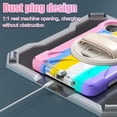 thumbnail image 7 of Case for Xiaomi Redmi Pad SE 8.7 inch 2024, Shockproof Cover with Screen Protector Pencil Holder, 360° Rotating Hand Strap & Stand & Shoulder Strap, 7 of 7