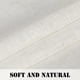 thumbnail image 4 of Cortinas de lino con filtros de luz, paneles de protección de privacidad, cortinas de material rico y suave de primera calidad con bolsillo para barra, paquete de 2, 52 de ancho x 96 pulgadas de largo, blanco natural52 pulgadas de ancho x 18 pulgadas de largo, 4 of 5