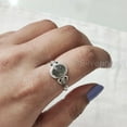 thumbnail image 2 of Natural Black Rutile Ring, Black Rutilated Quartz Gemstone Ring, Tiny Bohemian Ring, 925 Sterling Silver, Designer Womens Ring, Christmas Thanksgiving, Handmade Statement Jewelry, Natural Quartz, 2 of 8