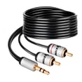 thumbnail image 1 of Cable plug 3,5 mm a 2 plug RCA 90 cm 297-040 Steren 297-040, 1 of 3