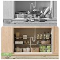 thumbnail image 4 of Organizador Bajo Fregadero, Organizador de Cocina Expandible de 2 Niveles con 8 Paneles Metálicos Extraíbles, Adecuado para cocinas, baños, etc.Anchura 52-82 cm Ajustable, 4 of 6