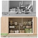 thumbnail image 4 of Organizador Bajo Fregadero, Organizador de Cocina Expandible de 2 Niveles con 8 Paneles Metálicos Extraíbles, Adecuado para cocinas, baños, etc.Anchura 52-82 cm Ajustable, 4 of 6