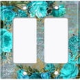 thumbnail image 6 of Metal Light Switch Plate Cover Elegant Red Floral Nature Scripture Damask FLW086, 6 of 13