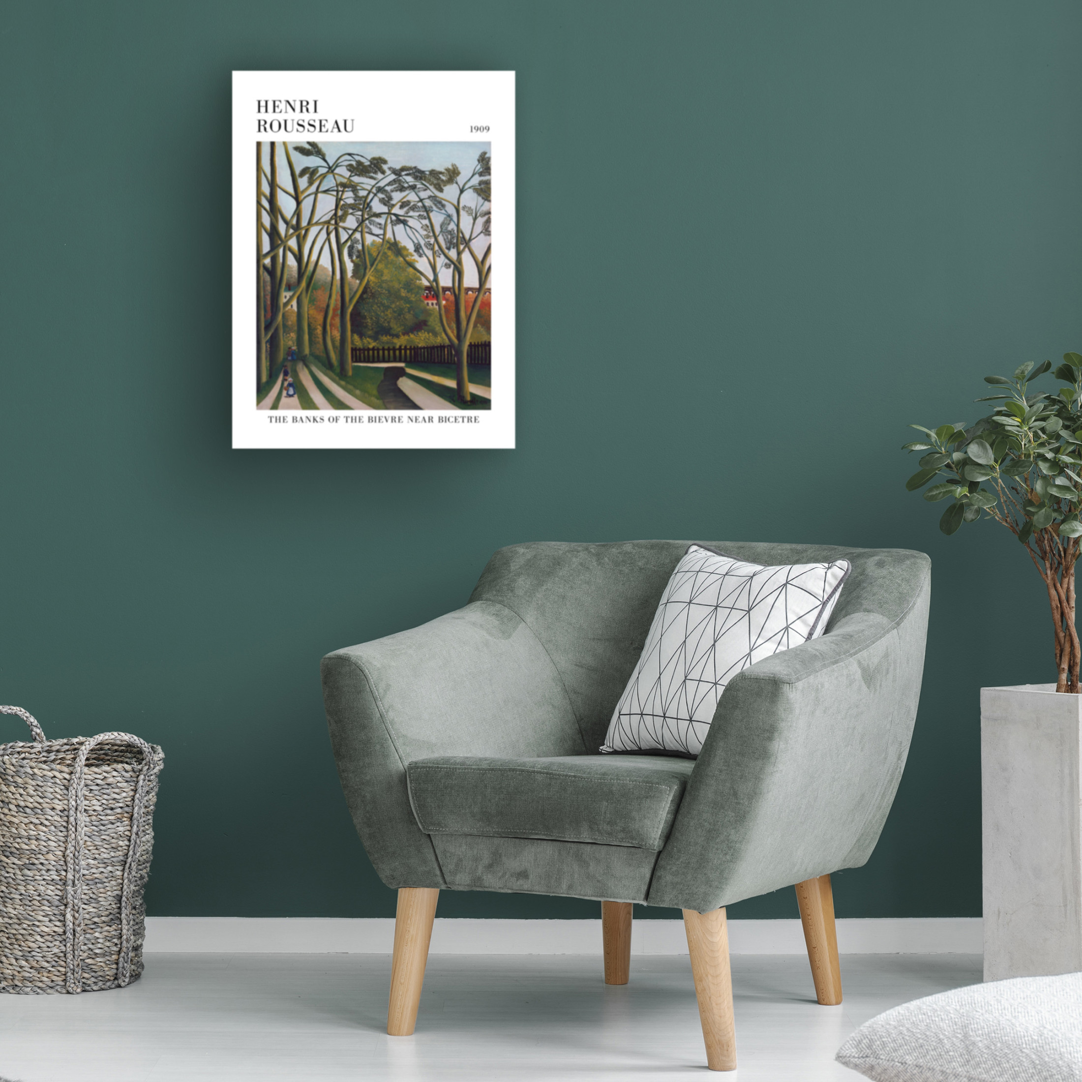 Trademark Fine Art Pictufy  The Banks Of The Bier Near Bicetre Canvas Wall Art