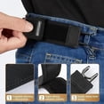 thumbnail image 2 of Surpdew 6PCS No Buckle Belts for Men, Buckleless Elastic Waist Belt with Metal Hook, Invisible Loop Belt for Work, EDC & Fathers Day Gifts for Husband, 2 of 6