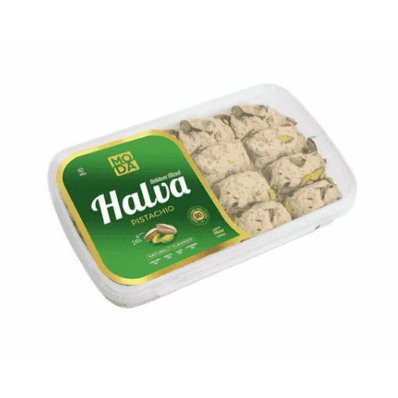 Moda Halva, Pistachio, Baklava Sliced, 16oz (454g)