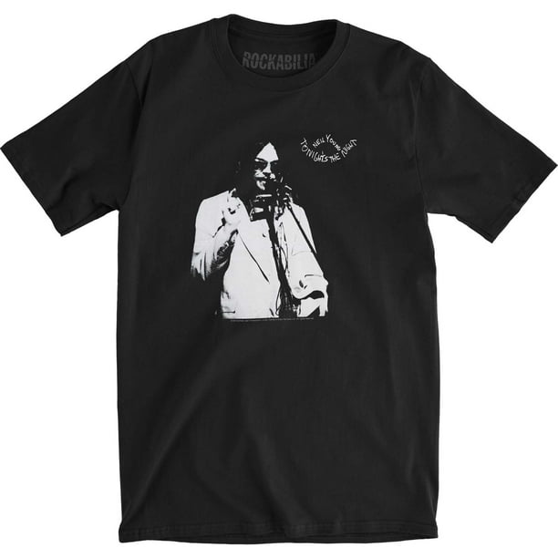 Neil Young - Neil Young Men's Tonight's The Night Organic Slim Fit T ...