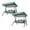 Green 2Pack, variant on 2Pcs Outdoor Porch Swing With Adjustable Ceiling Outdoor Terrace Gliding Swing Without Heavy Bracket Suitable For Terrace Backyard Garden Protective Cover