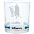 thumbnail image 2 of Miami Marlins Banded Rocks Glass, 2 of 2