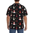 thumbnail image 3 of Fotbe Christmas Tree and Gold Socks Camisa Estampada de Manga Corta para Hombre, Casual de Verano, Estilo Playero, Sin Arrugas-Large, 3 of 5