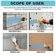 thumbnail image 5 of Pintura impermeable de poliuretano blanco, sellador multiusos de alto rendimiento a base de agua, ideal para techos, paredes y cocinas. 150 g., 5 of 6
