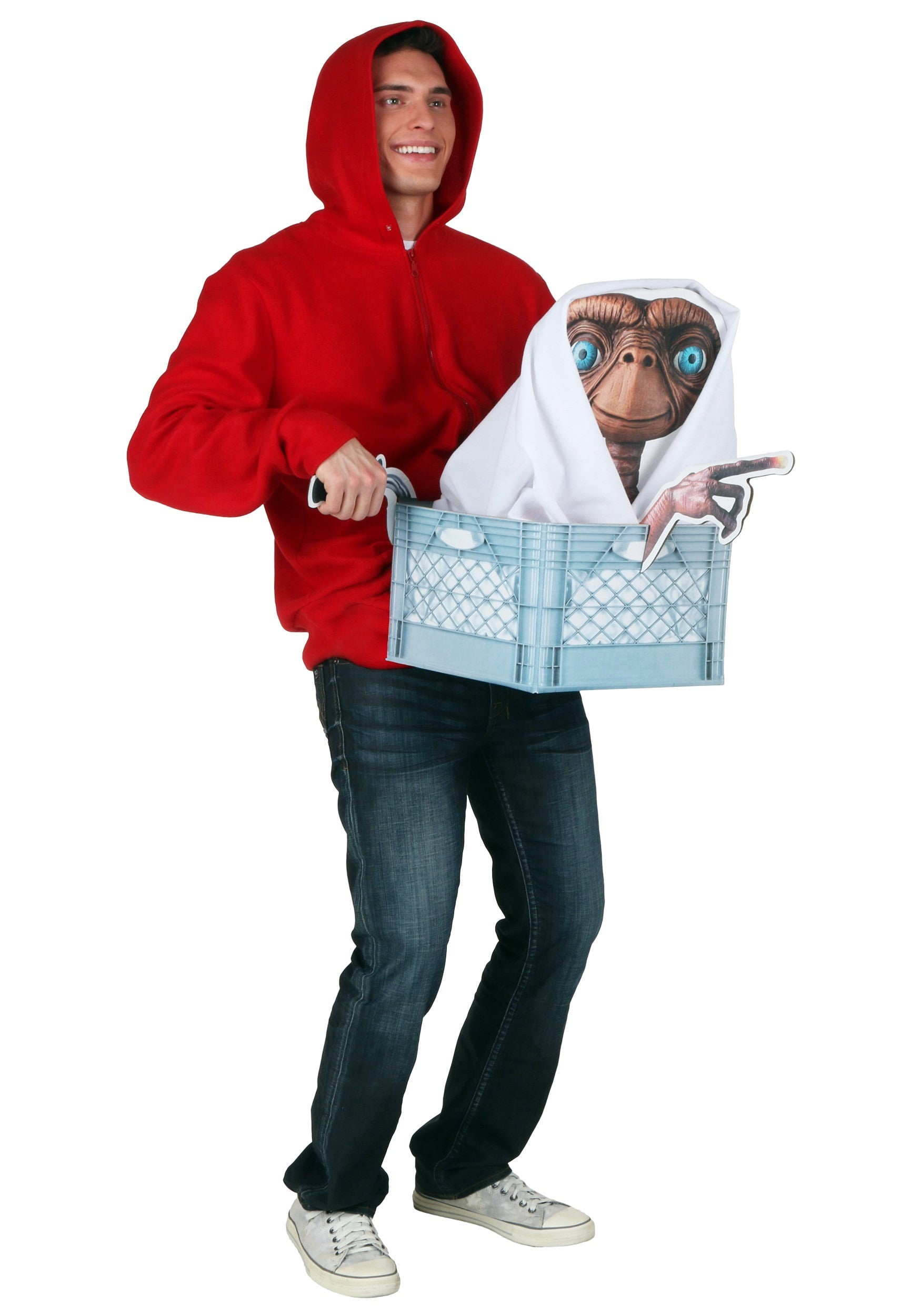 E.T. Kids Elliott Costume Kit, Kids Unisex, Size: Standard, Red Fun Costume...