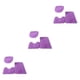 thumbnail image 4 of Yuarrent Juego de alfombrillas de inodoro de absorción de agua fuerte de textura de 3 paquetes por lote para baño sin daños en el suelo Type1 NO1, 4 of 6