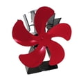 thumbnail image 1 of Fireplace Fan, Thermal Powered Wood Fan, Quiet Design, Suitable for Eco-Friendly Homes-Red 5 Blades, 1 of 3