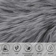 thumbnail image 5 of Junovo Luxury Fluffy Area Rugs Areary Rug for Bedroom Shaggy Rugs Area Carpet for Living Room Bedroom,4'x6',Gray, 5 of 7
