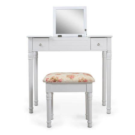 Viscologic Wdts Wooden Mirrored Makeup Vanity Table Stool Flat Top White Canada Viscologic Wdts Wooden Mirrored Makeup, Viscologic Pearl Wooden Mirrored Makeup Vanity Table White