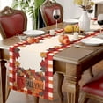 thumbnail image 1 of 1pc 33x183cm Maple Leaf 1 Table Runner Modern Table Runners Maple Leaf Table Runner Polyester Dining Table Decoration Table Runner for Birthday Wedding Parties Kitchen Banquet Restaurant, 1 of 5
