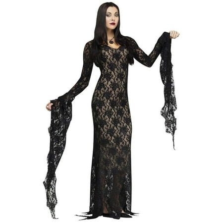 Lace Morticia Dress - Womens Costume - Small (4-6)