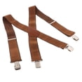 thumbnail image 4 of Tirantes elásticos con espalda en X para hombre, ajustables, 4 trajes con clip, tirantes, cinturón, color Salvador Hombre Pantalones Tirantes, 4 of 7