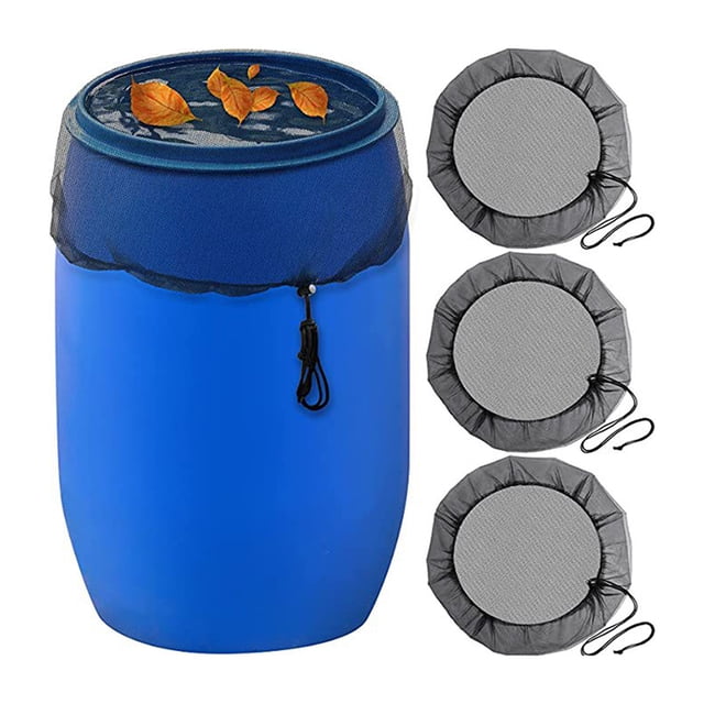 YAOMOBB Rain Bucket Netting Drawstring Rain Barrel Cover Protect Your Water Supply with Ease!