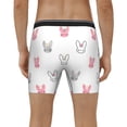 thumbnail image 4 of Picia Girl Rabbit Pattern Men's Athletic Long Leg Briefs , Performance Stretch Underwear，Moisture-Wicking, 4 of 7