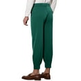 thumbnail image 3 of INSPIRE CHIC Cropped Pants for Men's Double Pleated Zipper Leg Tapered Formal Dress Pants Green 36, 3 of 5