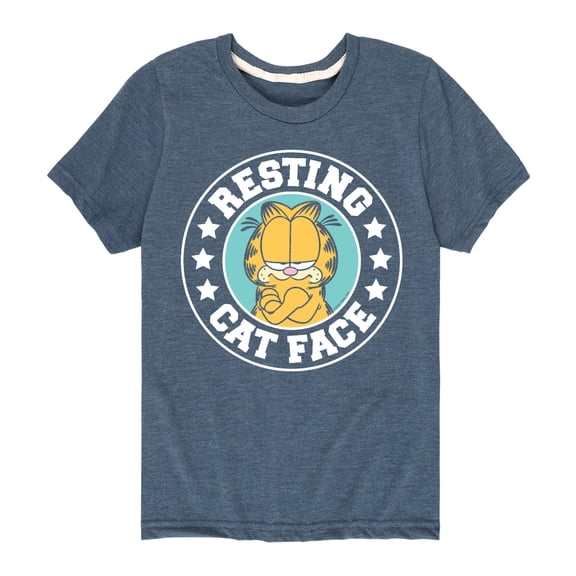 Garfield - Resting Cat Face - Toddler And Youth Short Sleeve Graphic T-Shirt